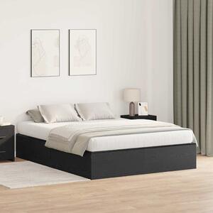 Krevet s ladicama Crni hrast 135 x 190 cm Konstruirano drvo - Crna / 135 x 190 cm
