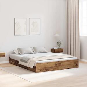 Krevet s ladicama Staro drvo 140 x 190 cm Konstruirano drvo - Smeđa / 140 x 190 cm