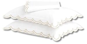 Posteljina Sierra Scallops set s gornjom plahtom - 140x280/60x80 cm