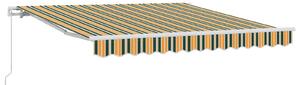 Nadstrešnica Zelena i žuta 300 x 250 x 165 cm Poliester - Zelena / 300 x 250 x 165 cm