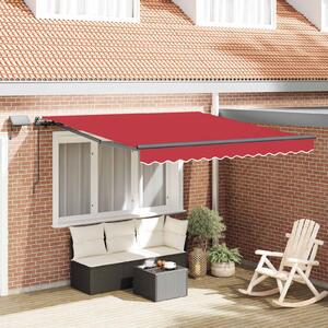 Skrovita tenda Crvena 300 x 250 cm tkanina - Crvena / 300 x 250 cm