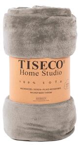 Smeđa mikro plišana deka Tiseco Home Studio, 130 x 160 cm