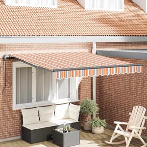 Skrovita tenda Šareni 300 x 250 cm Tkanina i Aluminij - Višebojno / 300 x 250 cm