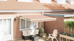 Skrovita tenda Šareni 300 x 250 cm Poliester i aluminij - Višebojno / 300 x 250 cm