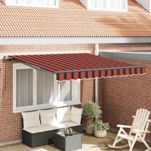 Skrovita tenda narančasta i smeđa 300 x 250 cm - Narančasta / 300 x 250 cm