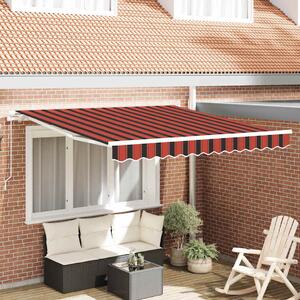Skrovita tenda Narančasta i smeđa 300 x 250 cm - Narančasta / 300 x 250 cm