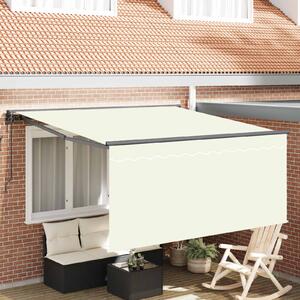 Skrovita tenda Krema 300 x 250 cm Poliester i aluminij - Krem / 300 x 250 cm