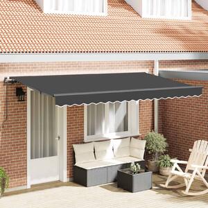 Skrovita tenda Antracit 350 x 200 cm tkanina - Antracit / 350 x 200 cm
