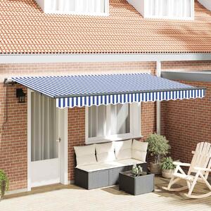 Skrovita tenda Plava 350 x 200 cm tkanina - Plava / 350 x 200 cm