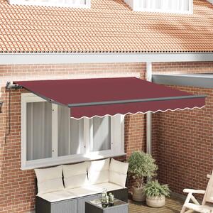 Skrovita tenda Tamno crvena 250 x 200 cm tkanina - Bordo / 250 x 200 cm