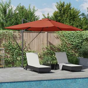 Suncobran Terakota 352 x 251 x 265 cm Poliester i aluminij - Cinober / 352 x 251 x 265 cm