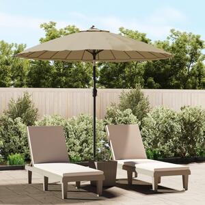 Vanjski suncobran s aluminijskim stupom 270 cm smeđesivi - Tupe / N/A