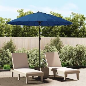 Vanjski suncobran s aluminijskim stupom 270 cm azurnoplavi - Plava / N/A