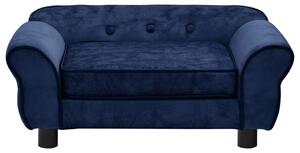 VidaXL Sofa za pse plava 72 x 45 x 30 cm plišana