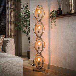 ZIJLSTRA Podna lampa 'Turn Around', bež, metal, s 4 svjetla, 163 cm, Bež, Dnevni boravak/blagovaonica, Metal