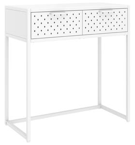 Konzolni stol bijeli 72 x 35 x 75 cm čelični