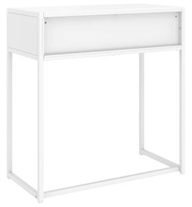 Konzolni stol bijeli 72 x 35 x 75 cm čelični