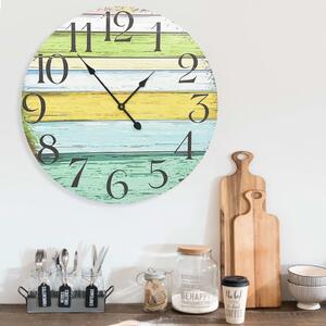 VidaXL 325185 Wall Clock Multicolour 60 cm MDF