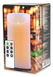 LED svijeća s daljinskim upravljačem DecoKing Wax, visina 15 cm