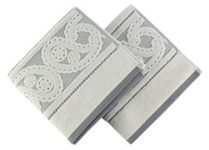 Set od 2 siva pamučna ručnika Hurrem, 50 x 90 cm