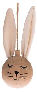 Bež drveni uskršnji viseći ukras Dakls Bunny
