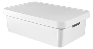 Bijela kutija za odlaganje s poklopcem Curver Infinity, 30 l