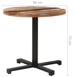 Bistro stol okrugli Ø 80 x 75 cm od masivnog obnovljenog drva