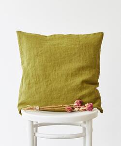 Zelena lanena jastučnica Linen Tales Classic, 50 x 50 cm