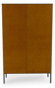 Siva polica za knjige Tenzo Uno, visina 176 cm