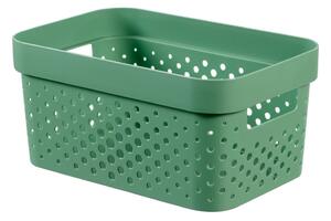 Zelena košara za odlaganje Curver Infinity Dots, 4,5 l