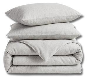 Flanel posteljina Bambol set s navlakom za poplun - Svijetlo siva , 200x200/2x60x80 cm