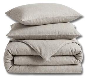 Flanel posteljina Bambol set s navlakom za poplun - Svijetlo bež , 200x200/2x60x80 cm