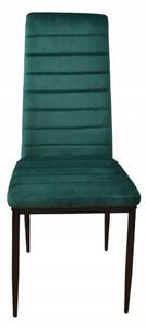 Set od 4 elegantne baršunaste stolice u zelenoj boji