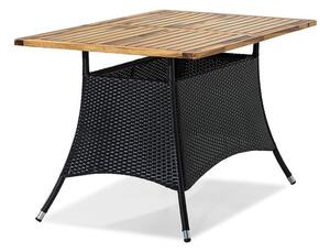 Vrtni stol Comfort Garden 132174x90cm, Smeđa, Crna, PVC pletivo, Metal