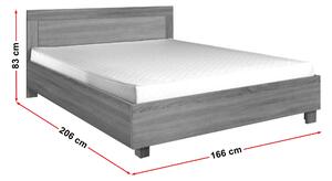 Zondo Bračni krevet 160 cm Camber C22 (milano + krem) (S podnicom) . 606070