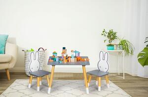 Dječji set - Stol + 2 stolice - Bunny