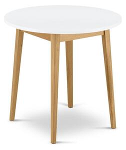 Blagovaonski stol FRISK 75x80 cm bijela/smeđa
