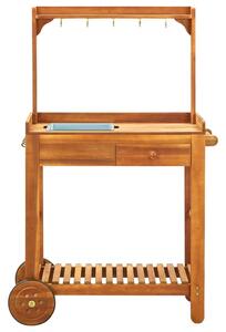 Vrtna kuhinjska kolica od bagremovog drva 92 x 43,5 x 141,5 cm