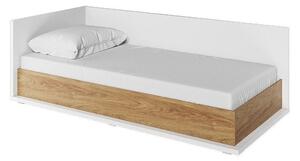 Krevet Fresno M103Jednostruki, Svijetlo smeđa, 90x200, Laminirani iveral, Basi a doghePodnice za krevet, 102x212x70cm