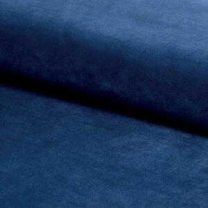 Stolica POSH tamnoplave boje (tkanina Bluvel 86) - moderna, tapecirana, baršunasta, za dnevni boravak, blagovaonicu