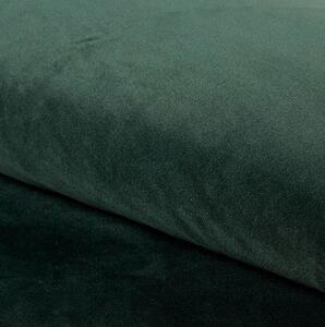Stolica POSH zelene boje (tkanina Bluvel 78) - moderna, tapecirana, baršunasta, za dnevni boravak, blagovaonicu