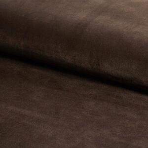 Stolica POSH smeđe boje (tkanina Bluvel 48) - moderna, tapecirana, baršunasta, za dnevni boravak, blagovaonicu