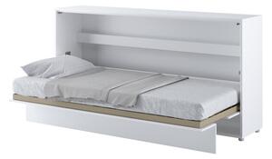 Zidni krevet Concept Pro Lenart AH115Jednostruki, Bijela, 90x200, Medijapan, Laminirani iveral, Basi a doghePodnice za krevet, 118x211x107cm
