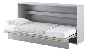 Zidni krevet Concept Pro Lenart AH115Jednostruki, Siva, 90x200, Laminirani iveral, Basi a doghePodnice za krevet, 118x211x107cm