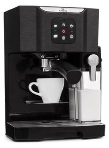 Klarstein BellaVita, aparat za kavu, 1450 W, 20 bara, pjenjača za mlijeko, 3 in 1, crni