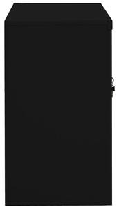 Uredski ormarić crni 90 x 40 x 70 cm čelični