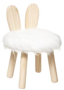 Dječja stolica WHITE RABBIT bijela