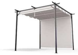 Blumfeldt Pantheon Robust, pergola, 3 x 3 m, s bočnim roletama, čelik otporan na vremenske uvjete premazan prahom
