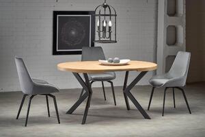 Stolica K479, siva boja - suvremene, prošivene, u stilu potkrovlja, za dnevni boravak, blagovaonicu, VELVET