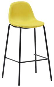 VidaXL Barske stolice od tkanine 4 kom žute